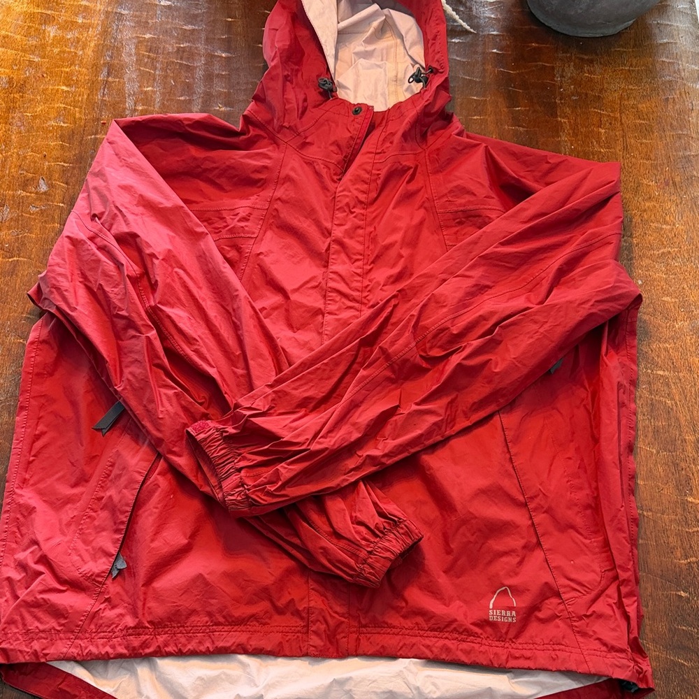 Sierra Designs Red Men's XL Rain Jacket